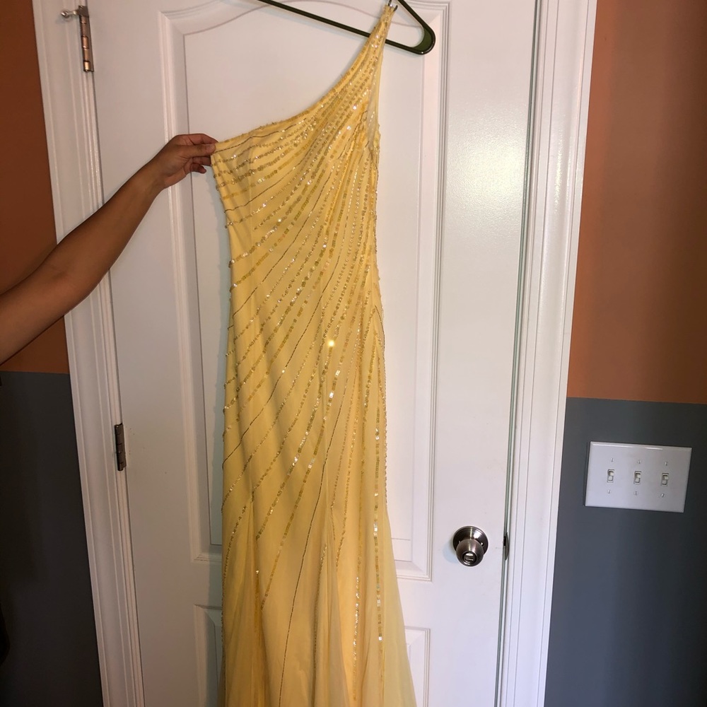 Yellow prom dress